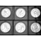 . 1 serie COMPLETA de 6 monedas x ITALIA 5 EUROS + 10 EUROS 2005 OLIMPIADA DE INVIERNO TORINO 2006 PLATA PROOF