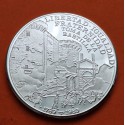 @RARA@ CUBA 10 PESOS 1989 LIBERTAD - IGUALDAD - FRATERNIDAD REVOLUCIÓN FRANCESA KM.239 MONEDA DE PLATA PROOF Imperfecciones