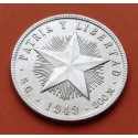 .CUBA 10 CENTAVOS 1948 ESTRELLA PLATA EBC+ SILVER