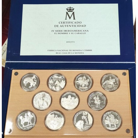 ESPAÑA IBEROAMERICANA SERIE IV 2000 PLATA 2000 PESETAS FNMT 11 u