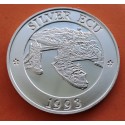 INGLATERRA SILVER ECU 1993 PUENTE DE LONDRES y BARCO Ceca TOWER KM.XXX MONEDA DE PLATA PROOF UK silver