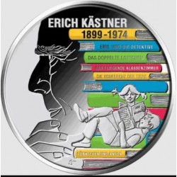 . 1 aaaacoin @COLORES - 16/OCTUBRE Envío@ ALEMANIA 20 EUROS 2024 D ERICH KAESTNER MONEDA DE PLATA SC Germany BRD