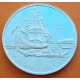 CANADA 1 DOLAR 1999 BARCO LE SANTIAGO CHARLOTTE ISLANDS EXPEDICIÓN JUAN PEREZ KM.356 MONEDA DE PLATA PROOF