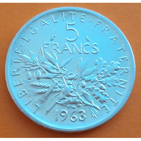 .FRANCIA 5 FRANCOS 1810 B NAPOLEON I PLATA MBC @@RARA@@