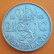 ..HOLANDA 2 1/2 GULDEN 1962 JULIANA PLATA SILVER SILBER KM*165