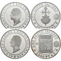 ESPAÑA XACOBEO 2000 PESETAS 1993 PEREGRINOS ALEMANES PLATA SET