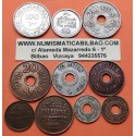 .. @RARAS@ PALESTINA Serie completa de 8 Monedas 1 + 2 + 5 + 10 + 20 + 50 + 100 MILS 1927 a 1946 PLATA - COBRE - NICKEL