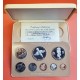 1976 COOK ESTUCHE OFICIAL 8 coins SILVER PROOF MINT SET incluye 5 DOLARES 1976 PLATA Cook Islands