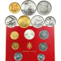 8 monedas x VATICANO CARTERA OFICIAL 1978 PAULUS VI SC 1+2+5+10+20+50+100 LIRAS + 500 LIRAS 1977 PLATA PAPA PABLO VI