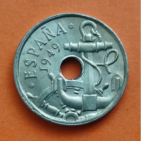 ESPAÑA 50 CENTIMOS 1949 * 19 56 FRANCO SIN CIRCULAR FLECHAS