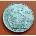 ESPAÑA 25 PESETAS 1957 * 67 ESTADO ESPAÑOL FRANCISCO FRANCO KM.787 MONEDA DE NICKEL SC- PLUS 50% - ULTRA 100% R/2