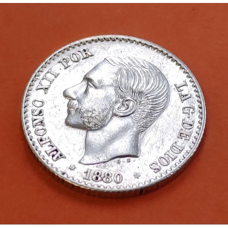 .ALFONSO XII 50 CENTIMOS 1885 * 8/6 MSM PLATA MBC- ESPAÑA 2