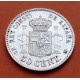 @CASI LUJO@ ESPAÑA Rey ALFONSO XII 50 CENTIMOS 1880 * 8/0 MSM REY y ESCUDO KM.685 MONEDA DE PLATA Spain R/2