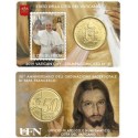 . 2015 VATICANO 50 CENTIMOS COINCARD Nº 6 COIN CARD EURO