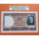 PORTUGAL 50 ESCUDOS 1949 RAMALHO ORTIGAO Pick 154 SC+ CHAPA 6A