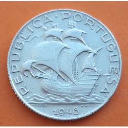 PORTUGAL 2,50 ESCUDOS 1932 CARABELA PLATA SILVER AUNC KM*580