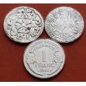 . .@3 MONEDAS + DEFECTOS@ Francia 10 EUROS 2019 SISTEMA MONETARIO FRANCES 7 PLATA 17 gramos 333 mls.