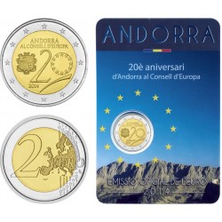 ANDORRA 2 EUROS 2014 CONSEJO DE LA UNION EUROPEA (EMISION EN 2016) SC MONEDA CONMEMORATIVA COIN