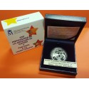 ESPAÑA 10 EUROS 2011 XXV ANIVERSARIO DE LA ADHESION A EUROPA MONEDA DE PLATA PROOF ESTUCHE y CERTIFICADO FNMT