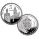 ESPAÑA 5 EUROS 2012 CIUDAD de SEVILLA TORRE DEL ORO y GIRALDA Nº 50 Serie CAPITALES de PROVINCIAS MONEDA DE PLATA ESTUCHE FNMT