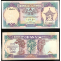 @ESCASO@ GHANA 500 CEDIS 1991 SOLDADO CON FUSIL, PUÑO y ESTRELLA Pick 28C BILLETE SC Africa UNC BANKNOTE