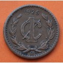 @RARA@ MEXICO 1 CENTAVO 1925 AGUILA y VALOR KM. 415 MONEDA DE COBRE MBC Mejico Estados Unidos Mexicanos