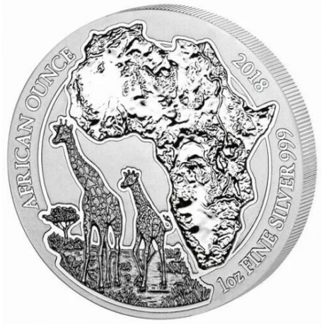 . .50 FRANCOS 2016 RWANDA SURICATO PLATA SC 1 Oz SILVER RUANDA