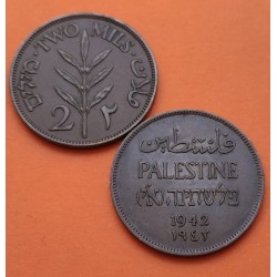 PALESTINA 5 MILS 1941 VALOR NICKEL MBC PALESTINE @RARA@