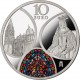 . ESPAÑA 10 EUROS 2015 PLATA 70 AÑOS DE PAZ REY FELIPE VI FNMT