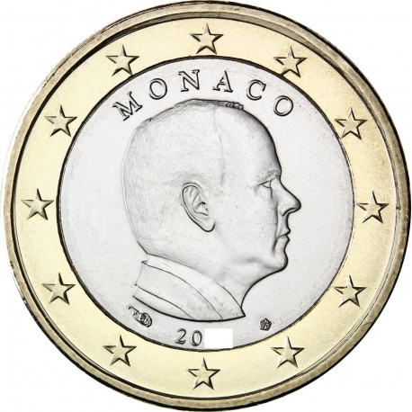 . 1 aaaacoin x MONACO 1 EURO 2024 REY ALBERTO II MONEDA NO CONMEMORATIVA SC TIPO NORMAL DE CIRCULACIÓN