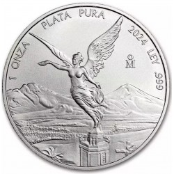 . 1 coin x MEXICO 1 ONZA 2022 ANGEL LIBERTAD MONEDA DE PLATA PURA 999 SC Mejico silver coin OZ OUNCE