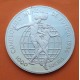 ECUADOR 1000 SUCRES 1986 JUGADORES AL REMATE MUNDIAL DE FUTBOL MEXICO KM.88 MONEDA DE PLATA PROOF