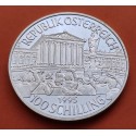 AUSTRIA 100 SCHILLINGS 1976 CARINTHIA ESCUDO PLATA SC- SILVER