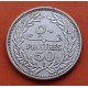 LIBANO 50 PIASTRAS 1952 ARBOL PLATA SC SILVER LEBANON PIASTRES