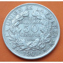 BOLIVIA 10 BOLIVIANOS 1997 INDIGENA PLATA SILVER KM*209