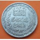 TUNEZ 10 FRANCOS 1935 Ahmad II ibn Alid 1º AÑO DE EMISIÓN PROTECTORADO FRANCES KM.262 MONEDA DE PLATA MBC Tunisia