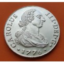 . 0,80 Onzas x ESPAÑA 8 REALES 1776 CARLOS III MEDALLA DE PLATA 1976 BANCO INDUSTRIAL y MERCANTIL