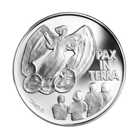 SUIZA 20 FRANCOS 2000 PAX IN TERRA 2000 AÑOS DE CRISTIANISMO KM.90 MONEDA DE PLATA SC Switzerland silver