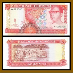 GAMBIA 50 DALASIS 1989 / 1995 Pick 15 SC BILLETE BANKNOTE AFRICA