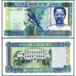 GAMBIA 50 DALASIS 1989 / 1995 Pick 15 SC BILLETE BANKNOTE AFRICA