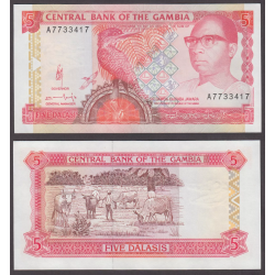 GAMBIA 50 DALASIS 1989 / 1995 Pick 15 SC BILLETE BANKNOTE AFRICA