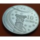 . 1 MONEDA + CÁPSULA x España 10 EUROS 2010 PRESIDENCIA DE LA UNION EUROPEA EU MONEDA DE PLATA PROOF NO ESTUCHE FNMT