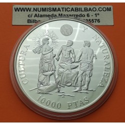 . 1 Moneda + CÁPSULA x España 10000 PESETAS 1995 VELAZQUEZ CULTURA y NATURALEZA 2ª Serie PLATA 5 ONZAS FNMT OZ