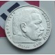 ALEMANIA 5 MARCOS ESVASTICA NAZI 1936 A PLATA III REICH @LUJO@