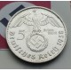 ALEMANIA 5 MARCOS ESVASTICA NAZI 1938 F PLATA III REICH EBC 1