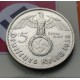 ALEMANIA 5 MARCOS ESVASTICA NAZI 1938 A PLATA III REICH NAZI 1