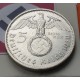 ALEMANIA 5 MARCOS ESVASTICA NAZI 1936 A PLATA III REICH @LUJO@