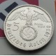 ALEMANIA 5 MARCOS 1939 A AGUILA y ESVASTICA NAZI III REICH KM.94 MONEDA DE PLATA EBC- Germany 5 Reichsmark R/3