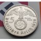 ALEMANIA 5 MARCOS ESVASTICA NAZI 1939 E PLATA III REICH NAZI 1