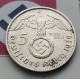 ALEMANIA 5 MARCOS ESVASTICA NAZI 1939 F PLATA III REICH EBC 3